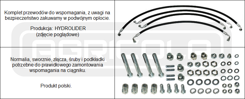 Wspomaganie kierownicy hydrauliczne C-385 wersja podstawowa - obrazek 3